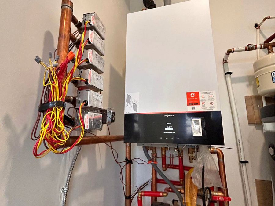 Viessmann combi boiler with multi-zone hydronic heating, installed by ARSuperfix for a commercial account